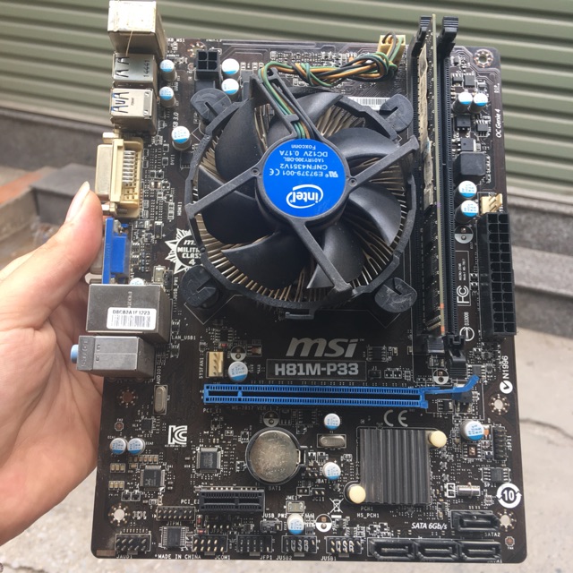 Combo Main H81 + G3220 + Ram 4Gb/1600 tháo dàn net