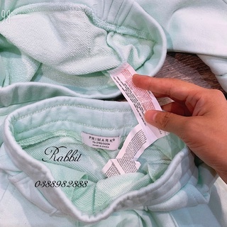Bộ nỉ Primark xanh ngọc