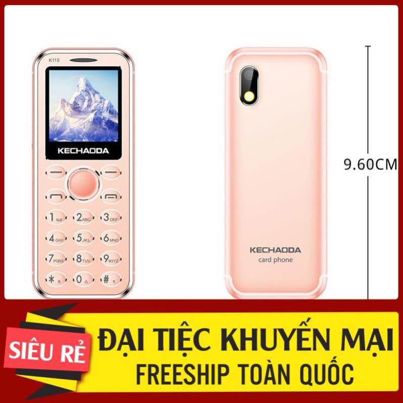 $ [CHÍNH HÃNG]  Điện thoại nhỏ gọn Kechaoda K115 mini 3 sóng siêu mỏng, siêu đẹp, full box - BH 12 tháng $