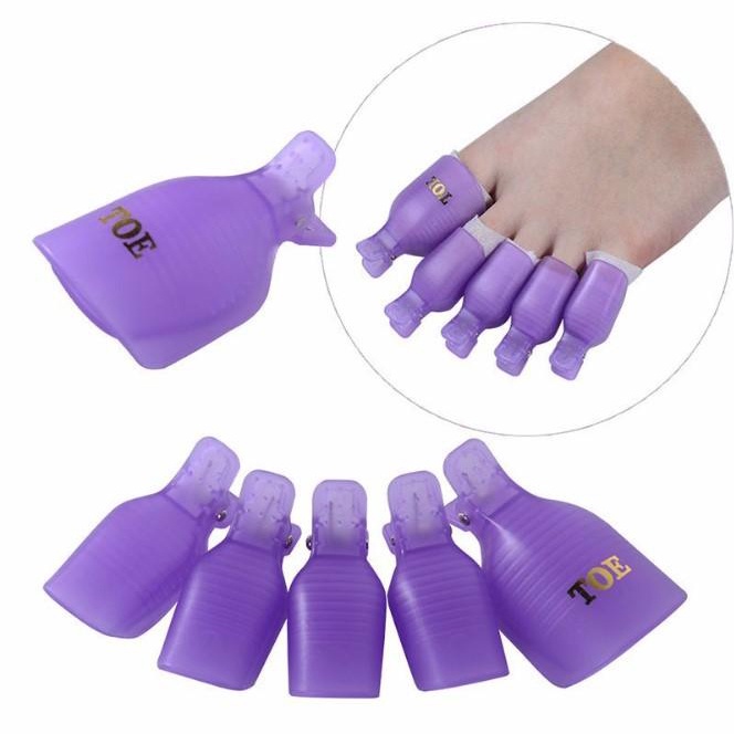 Kẹp ủ phá gel móng chân LADURA set 5 cái