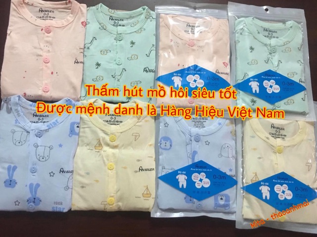 [BỘ XUẤT NHẬT] Bộ dài tay cho bé Avaler chuẩn xịn vải petit mềm mịn, thông thoáng - Quần áo trẻ em HÀNG HIỆU VIỆT NAM