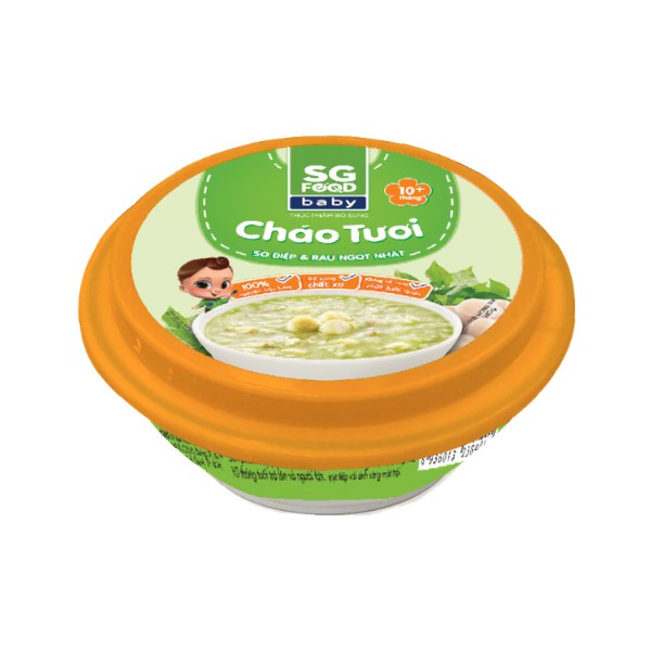 Thùng 24 Chén Cháo Tươi Baby Sài Gòn Food 4 Vị 240g