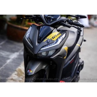 Tem xe Vario 150 xám vàng