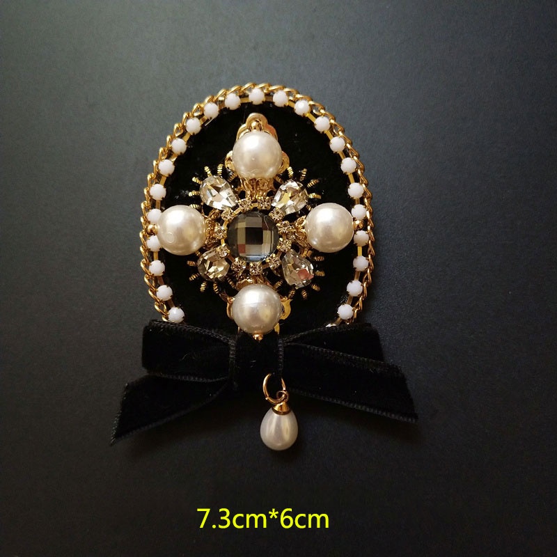 Ghim cài áo đính nơ / đính đá phong cách vintage nhiều mẫu tùy chọn dành cho nữ