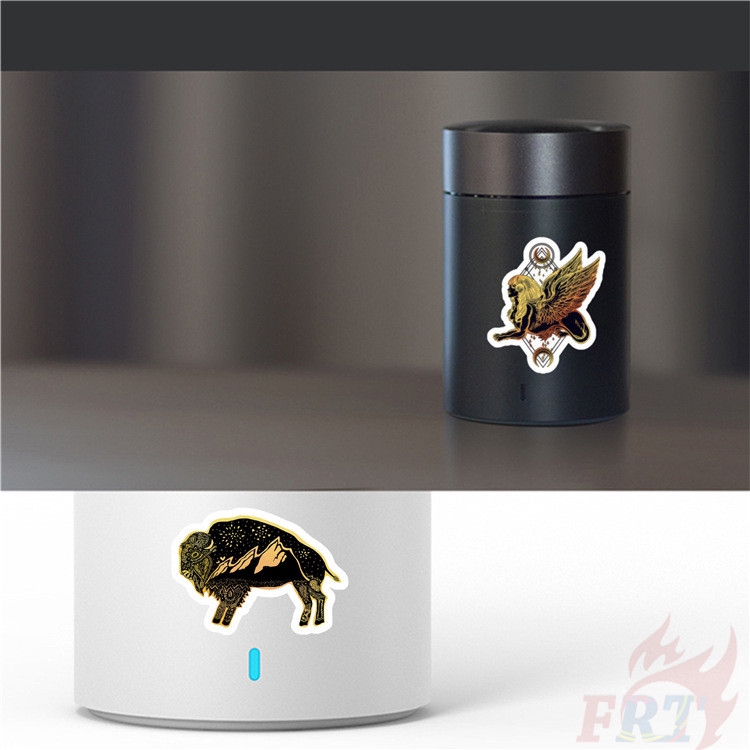 ❉ VSCO - Light-Reflecting Black Giấy và decal dán tường ❉ 50Pcs/Set DIY Luggage Laptop Decals Doodle Stickers