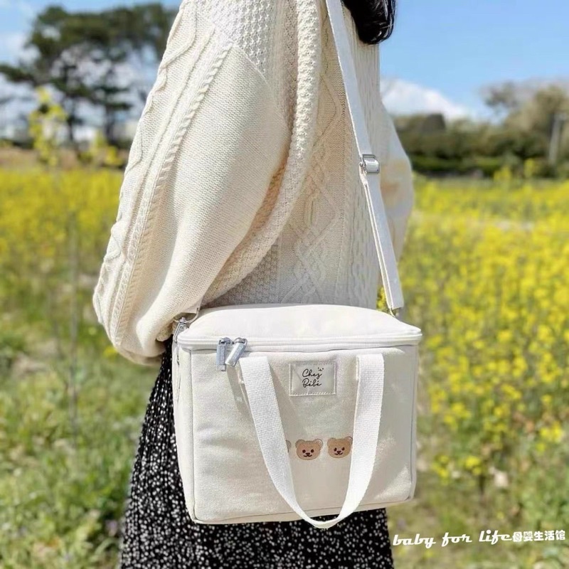 Túi bỉm sữa dạng hộp style Hàn Quốc