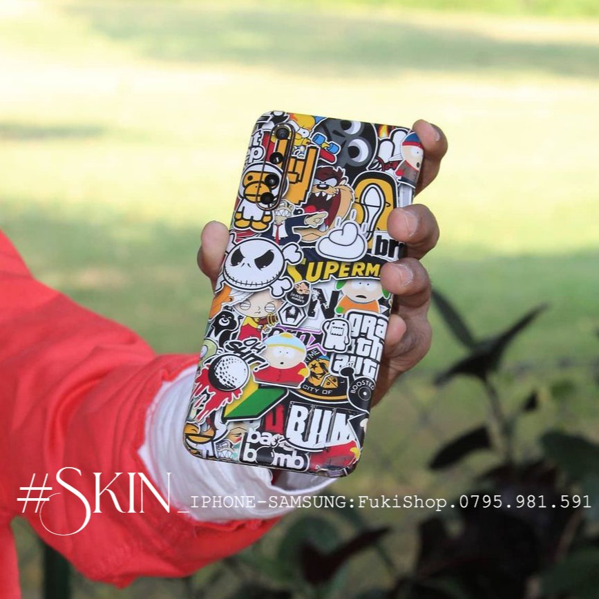 Tấm dán Skin FULL VIỀN |SM02| Dành Cho 12 Pro Max 11 Pro max X XS XR XSMAX 6Plus 7Plus 8Plus ip5 ip6 ip7 ip8