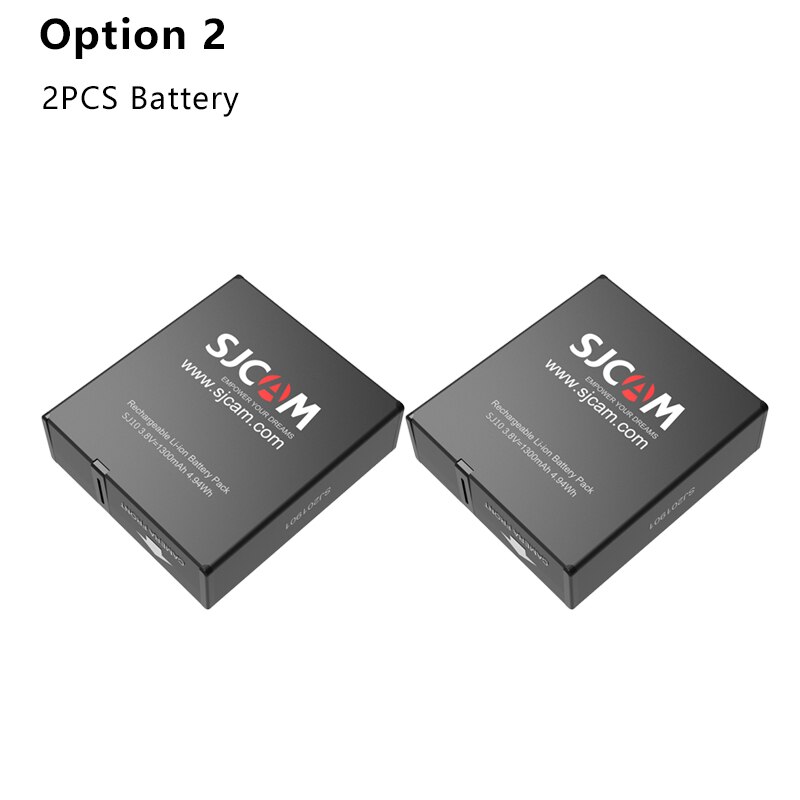 Bộ Sạc Pin Kép 1300mah Cho Camera Hành Trình Sjcam Sj10 Pro Sj9 Strike Sj9