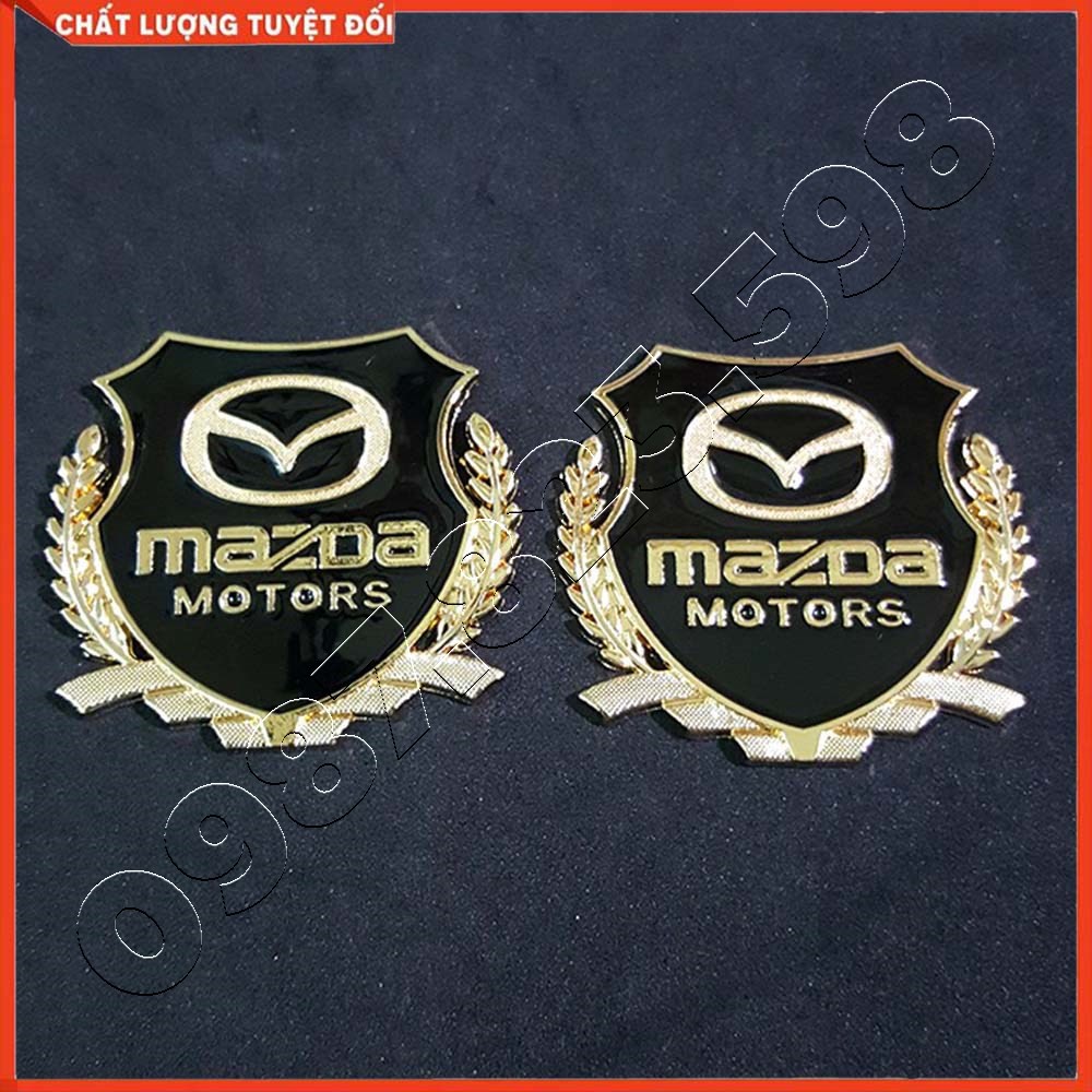 Logo Bông Lúa Dán Xe Mazda, Logo Dán Xe Ô Tô Sẵn Keo 3M