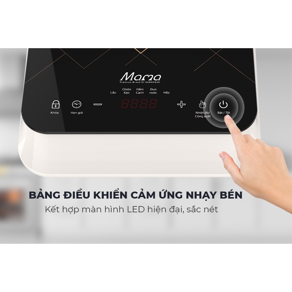 Bếp từ đơn cảm ứng SUNHOUSE MAMA SHD6860 - Bảo hành chính hãng 24 tháng