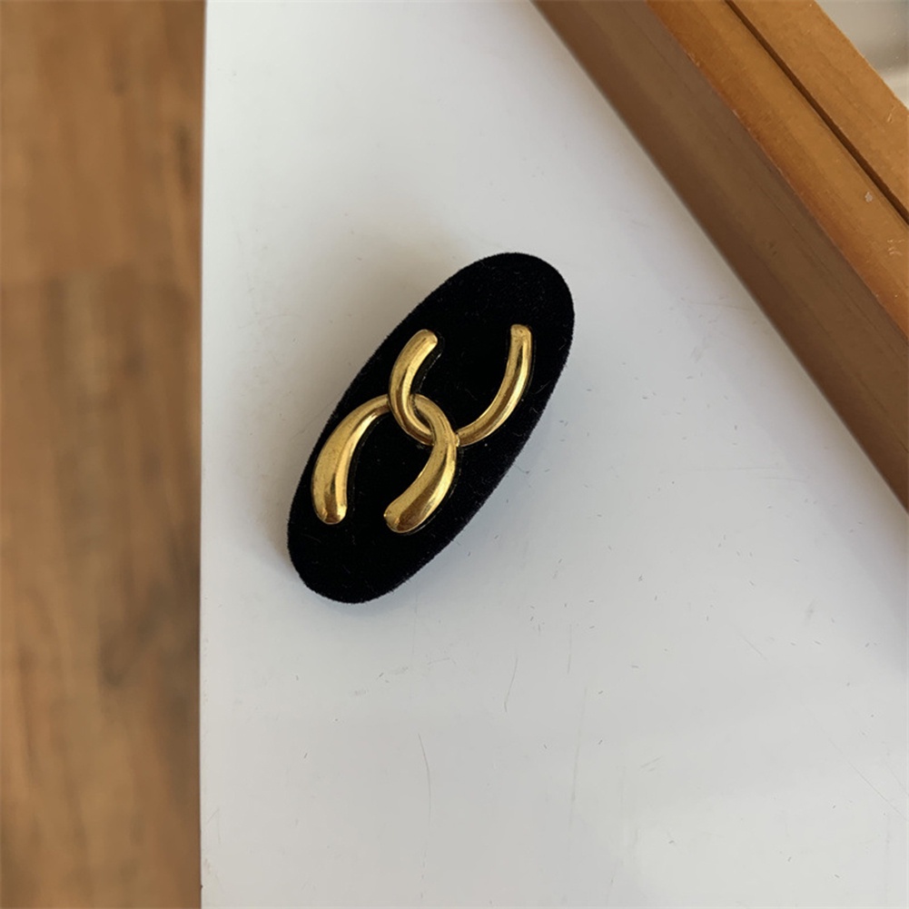 Kẹp Tóc 9cm Bằng Hợp Kim Hình Vuông / Oval Sang Trọng Đơn Giản