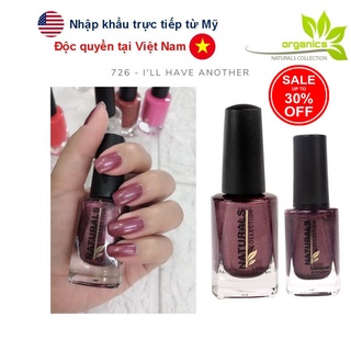 Sơn dưỡng thành phần hữu cơ phục hồi móng yếu, hư tổn USA NATURALS COLLECTION màu tím nho có nhũ  - 7.5ml - 726