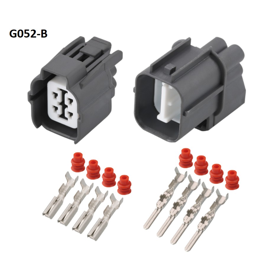 G052-Giắc cắm Công tắc đèn pha,  cảm biến oxy ô tô 4 lỗ