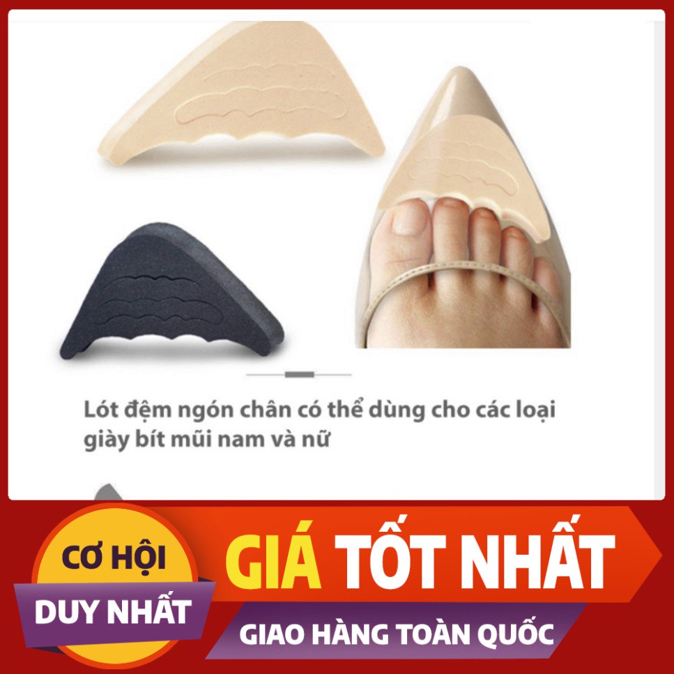 Combo 1 Cặp Miếng Lót Mũi Giày Cao Gót Giúp Tăng Giảm Size Giày, Cố Định Giày Tránh Bị Chật Rộng Gây Đau Nhức Chân.