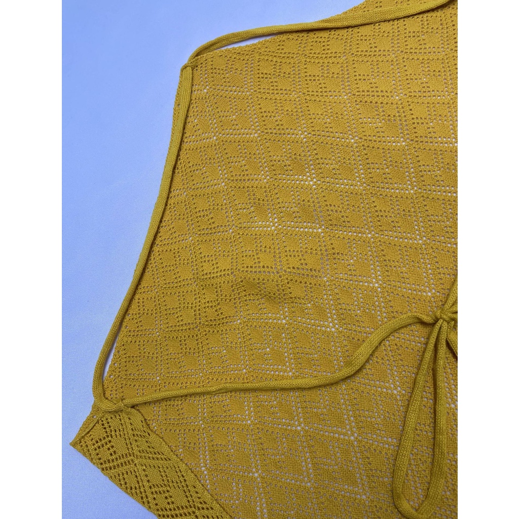 Đầm Hai Dây Hở Lưng Họa Tiết Sọc Caro Thời Trang Cho Nữ