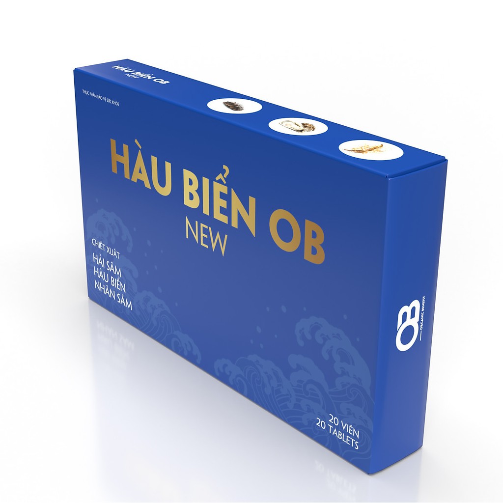 {Tem tích điểm} Hàu biển OB New – Hỗ trợ tăng cường sinh lý nam, bổ sung sinh lực phái mạnh, giúp bổ thận (20 viên)