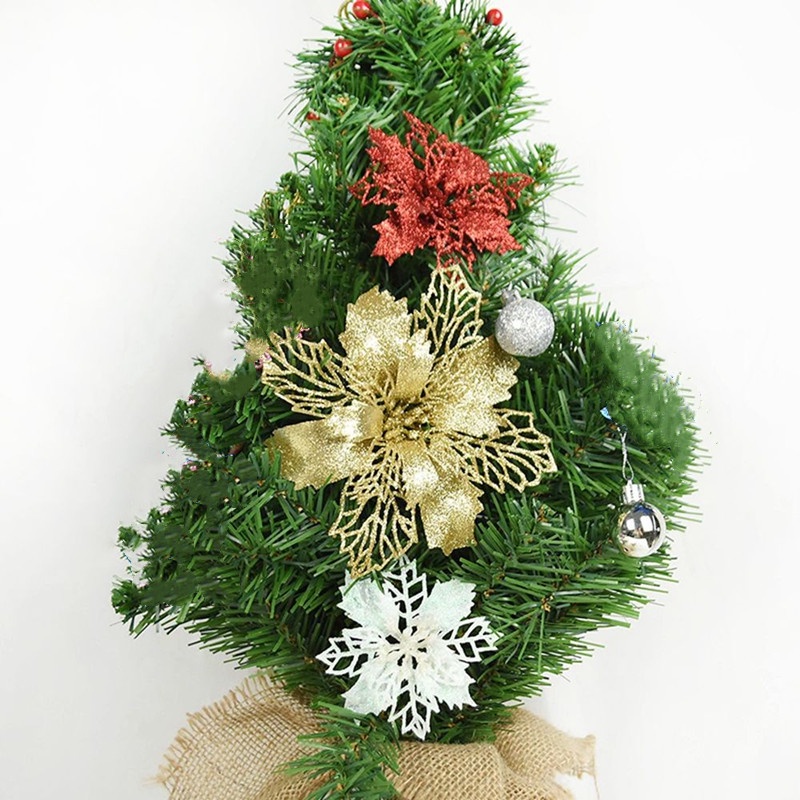 Set 5 hoa giả nhiều màu thời trang 12 cm dùng trang trí cây cho buổi tiệc