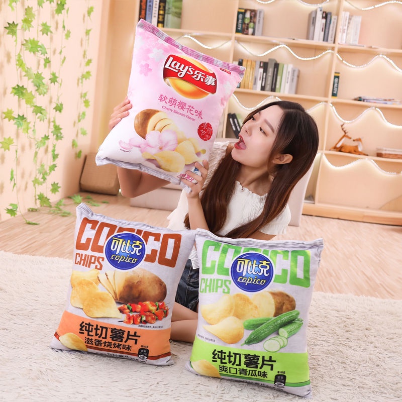 Gối Nhồi Bông Hình Đồ Ăn 3D Sáng Tạo Độc Đáo