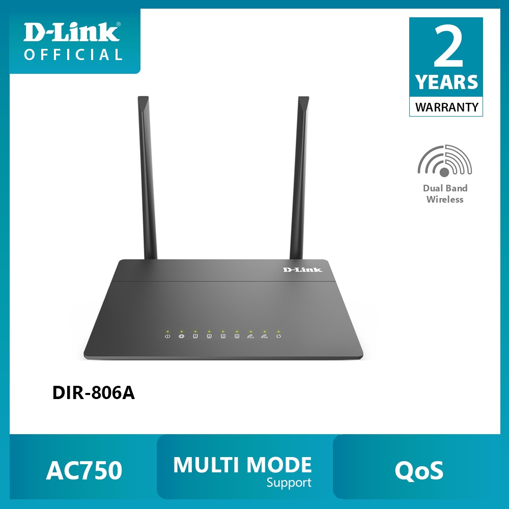 D-LINK DIR-806A - Bộ phát Wi-fi chuẩn AC750 băng tần kép (Dual band)