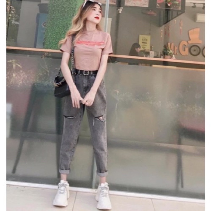 QUẦN BÒ BAGGY KHÓI RÁCH M40