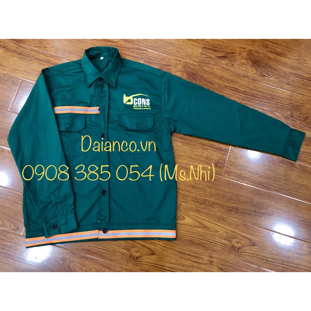 Áo lẻ đồng phục công ty Bcons, chất liệu vải kaki 65/35- Hình thật