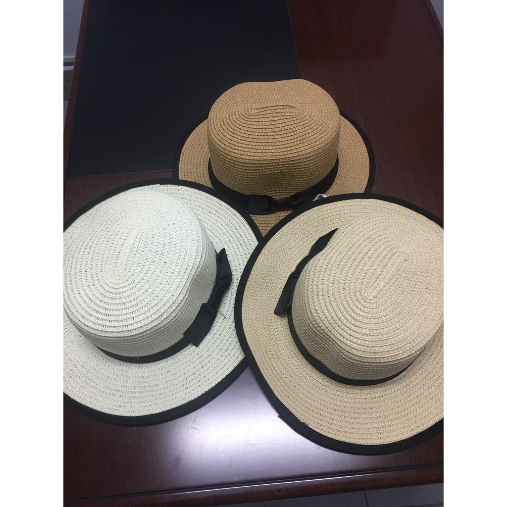 Nón cói nơ viền