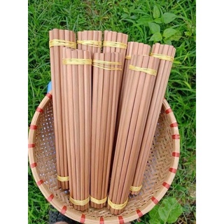 Đũa tròn vót tay thủ công 1 bó 10 đôi