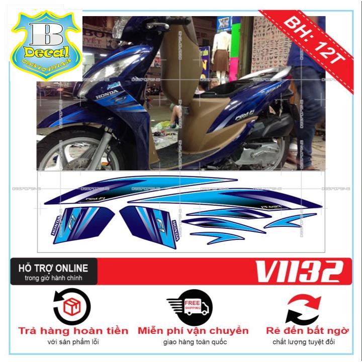 ( Quí khách vui lòng mang ra tiệm cho thợ dán ) Tem VISION 2012 DÁN XE XANH [Bi Decal]
