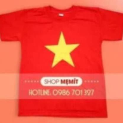SỈ ÁO CỜ ĐỎ SAO VÀNG BÁN BUÔN( Hàng Cotton chuẩn - có Video )