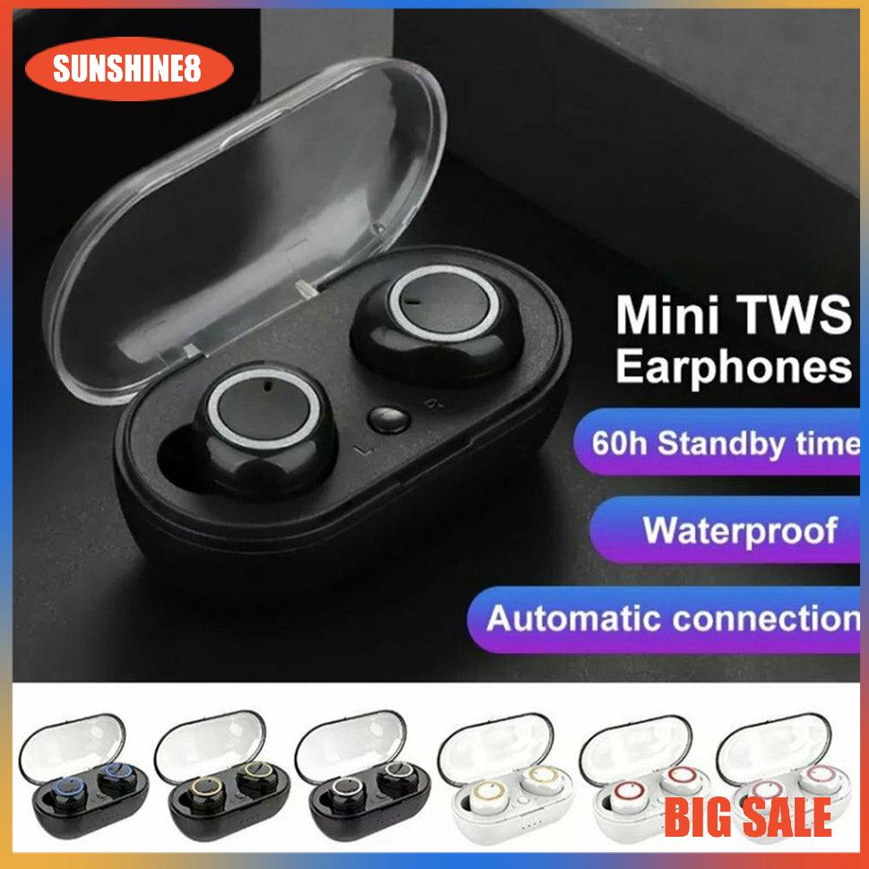 【SUN】Tai nghe không dây Mini In-Ear Wireless Touch Control Sport Stereo Bass Earphone