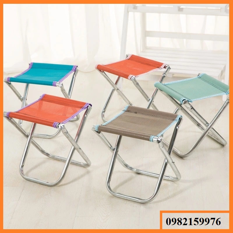 Ghế Gấp Gọn Tiện Lợi - Ghế Dã Ngoại Khung Thép Chắc Chắn - Vải Sợi Cotton Chống Thấm Bền Bỉ