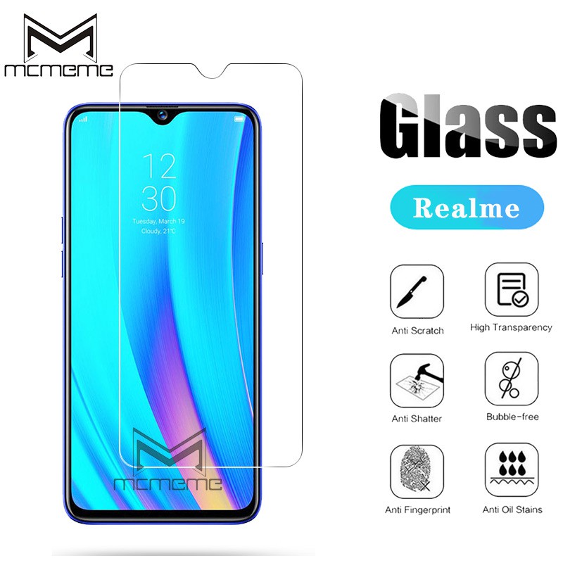 Kính cường lực bảo vệ màn hình điện thoại OPPO Realme C21y C20 C25 C17 C11 C15 C12 7 6 X2 5 3 Pro 7i 5i 5s 2 Q C1 C2 C3 C3i X XT 2020 2019