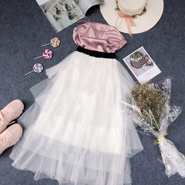 Chân váy công chúa 4 tầng 2 lớp_chân váy tầng xinh | BigBuy360 - bigbuy360.vn