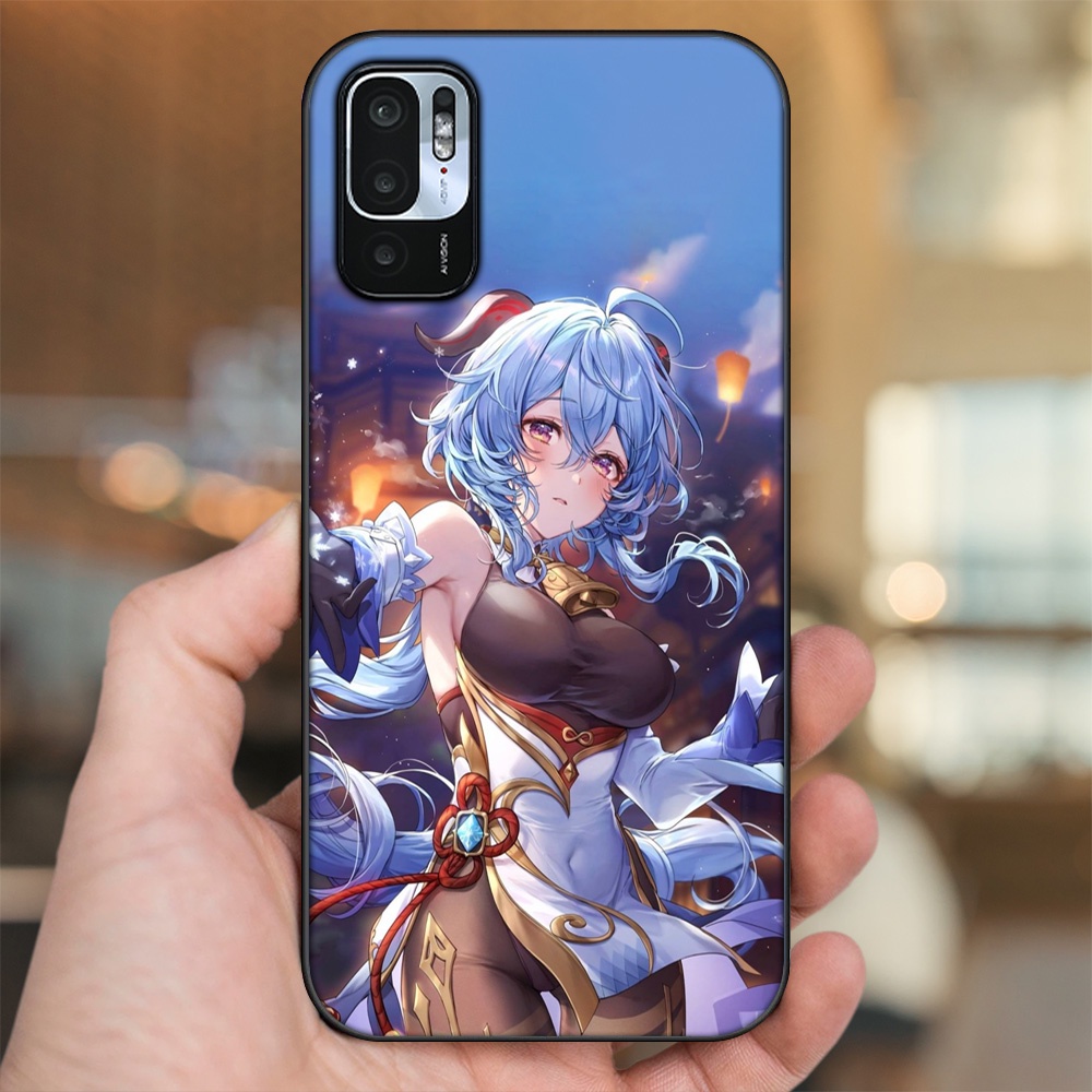 Ốp lưng Xiaomi Redmi Note 10 5G viền đen in hình Ganyu Genshin Impact