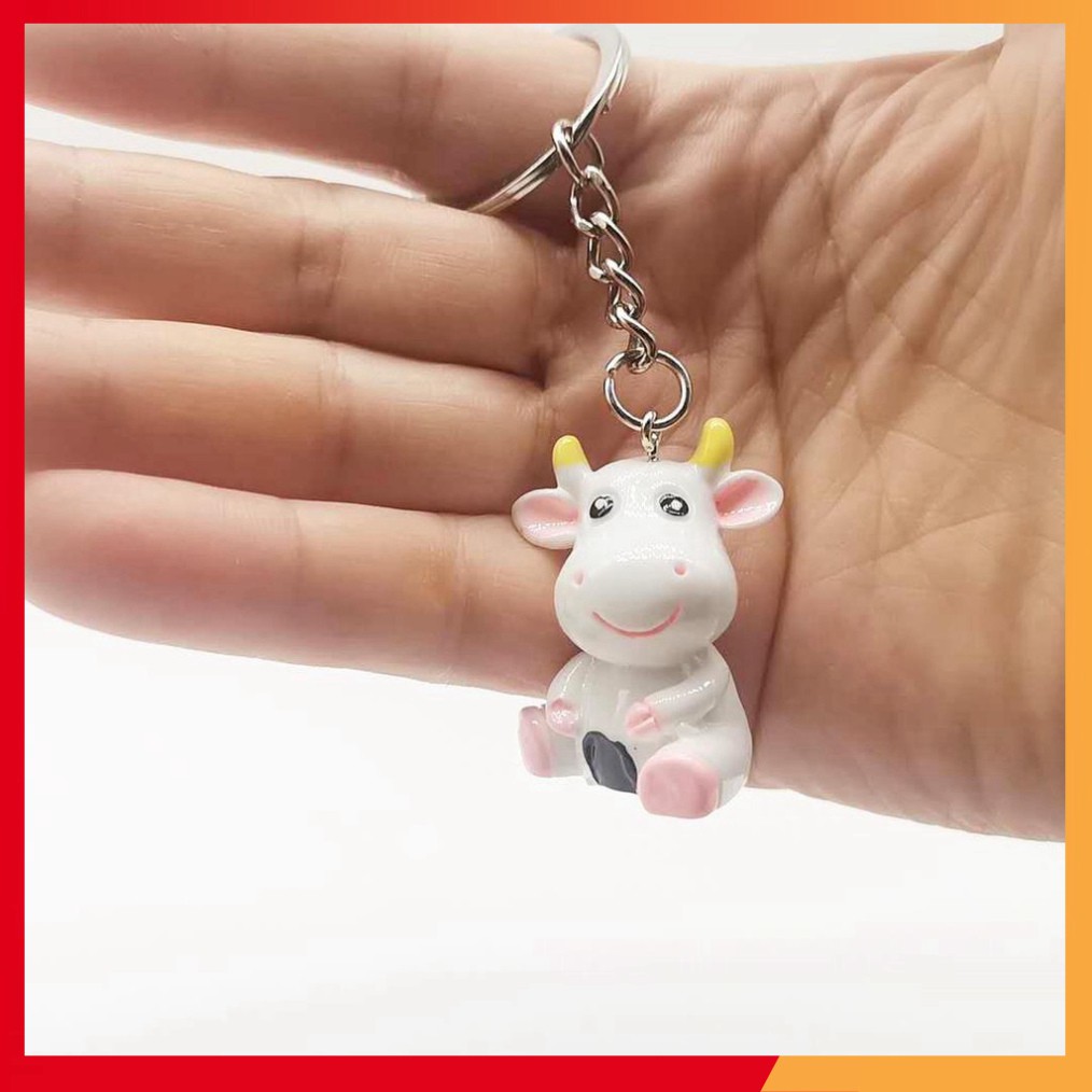 Móc khóa bò sữa dễ thương  - shop8868