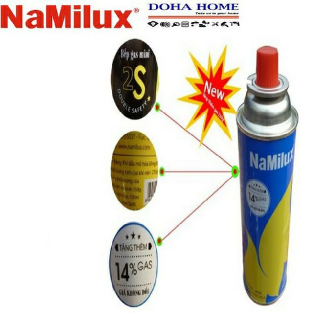 GAS MINI NAMILUX CHỐNG NỔ 2S - MAKE IN KOREA