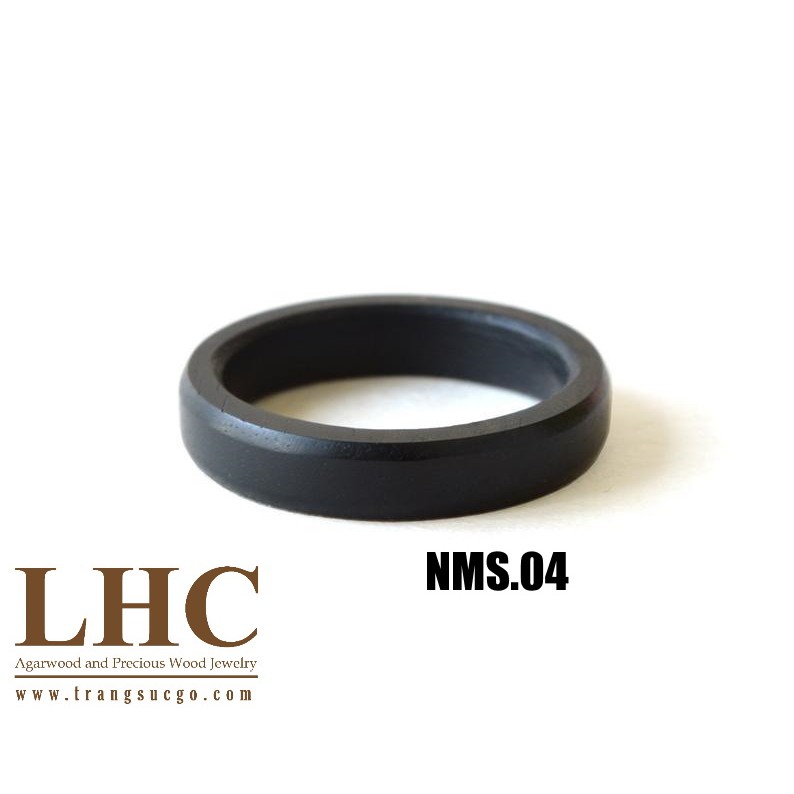 Nhẫn Gỗ Mun Sừng (NMS.04)