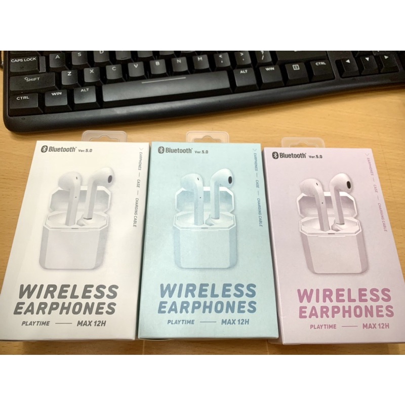 Tai Nghe Bluetooth Wireless Earphones Nhật Bản Sẵn 3 Màu Thời Trang