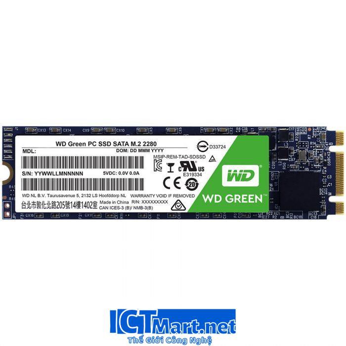 Ổ cứng SSD Western Digital WD Green 240GB M.2 2280 SATA 3-WDS240G2G0B