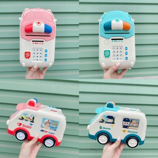 Đồ chơi két sắt mini hình ô tô - két sắt thông minh cảm ứng vân tay