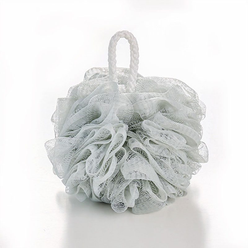 Bông tắm bằng PE mềm mại màu trơn kích thước lớn dùng để chà lưng