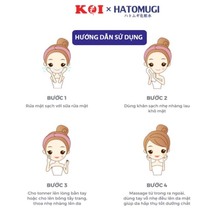 Nước Hoa Hồng Hatomugi Ý Dĩ Naturie Skin Conditioner Lotion Nhật Bản 500ml.