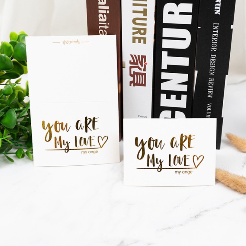 Set 5 Tấm Thiệp Chúc Mừng Sinh Nhật Màu Đồng