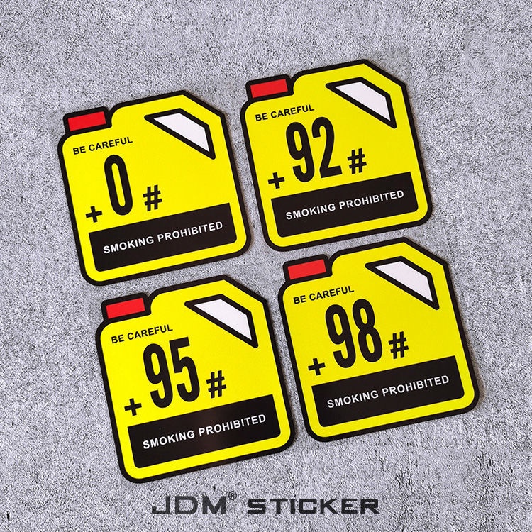 Sticker Phản Quang Dán Nắp Bình Xăng Chống Trầy Xước Cho Xe Hơi 9295