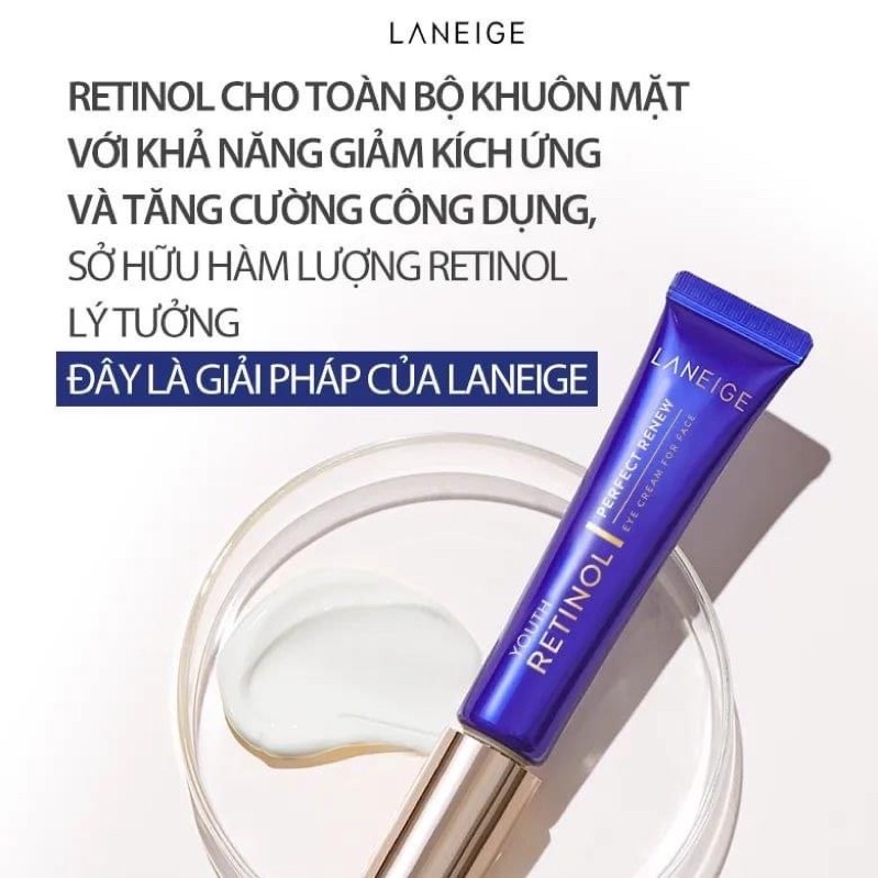 Retinol ngừa lão hoá vùng mắt, mặt Laneige Perfect Renew Retinol