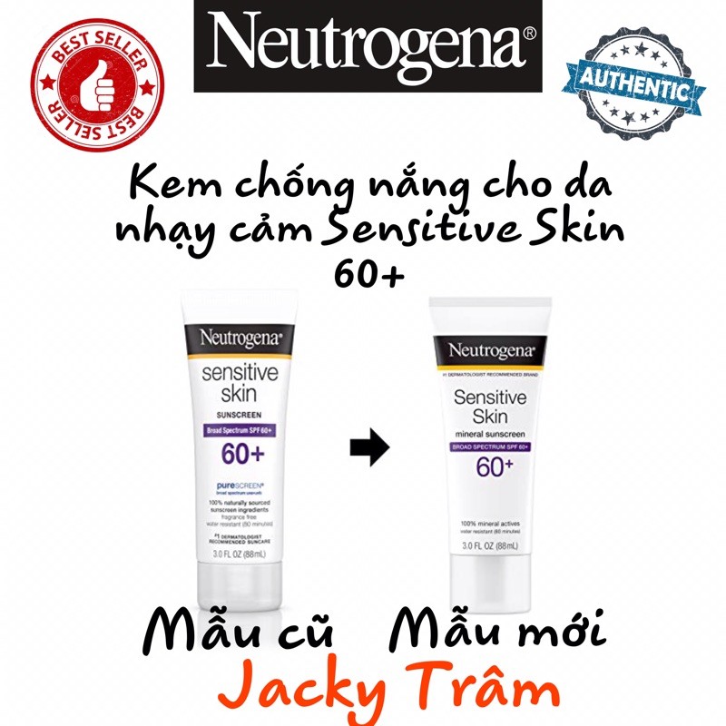Kem chống nắng Neutrogena Sensitive Skin Sunscreen SPF 60