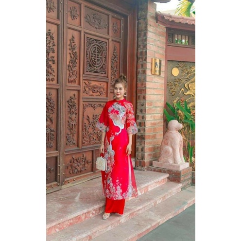 😍Áo dài ogana tơ lụa 4 tà cao cấp đẹp . Áo dài dự tiệc sang chảnh 😍