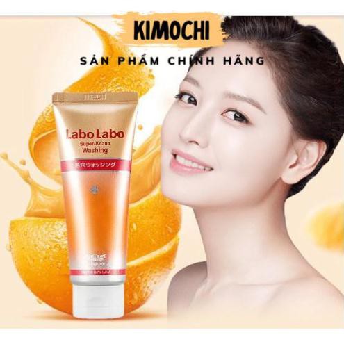 SỮA  RỬA MẶT ♥𝑭𝑹𝑬𝑬𝑺𝑯𝑰𝑷♥ SỮA RỬA MẶT THU NHỎ LỖ CHÂN LÔNG Labo Labo Super Keana Washing 120g Nhật Bản