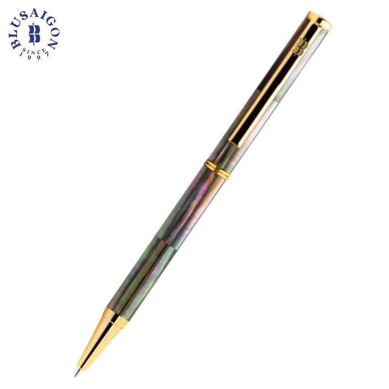 Bút Ký Cao Cấp BLUSAIGON Inspired Ngọc Trai Đen Tahiti 001016002 - Khoen Vàng