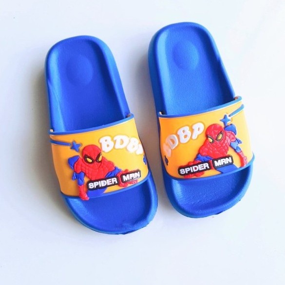 Dép Bé Trai Siêu Nhân Nhện ,Dép Lê In Họa Tiết Kèm Hình Siêu Nhân Ngộ Ngĩnh Cực Ngầu - Bé Trai 1,5 Đến 14 Tuổi Rất Thích